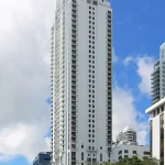 The exterior of 1050 Brickell was painted by Capital Contractor Services