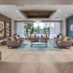 Wide view of Flamenco Towers Lobby