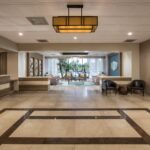 View into Flamenco Towers lobby area