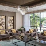 Seating area in the Flamenco Towers Lobby