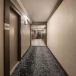 Renovated corridor at Flamenco Towers