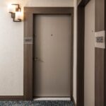 New resident door facade at Flamenco Towers