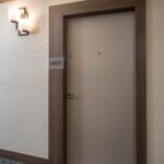 New resident door facade at Flamenco Towers