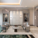 Lobby at Grove Hill renovated by Capital Contractor Services