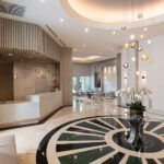 Lobby at Grove Hill renovated by Capital Contractor Services