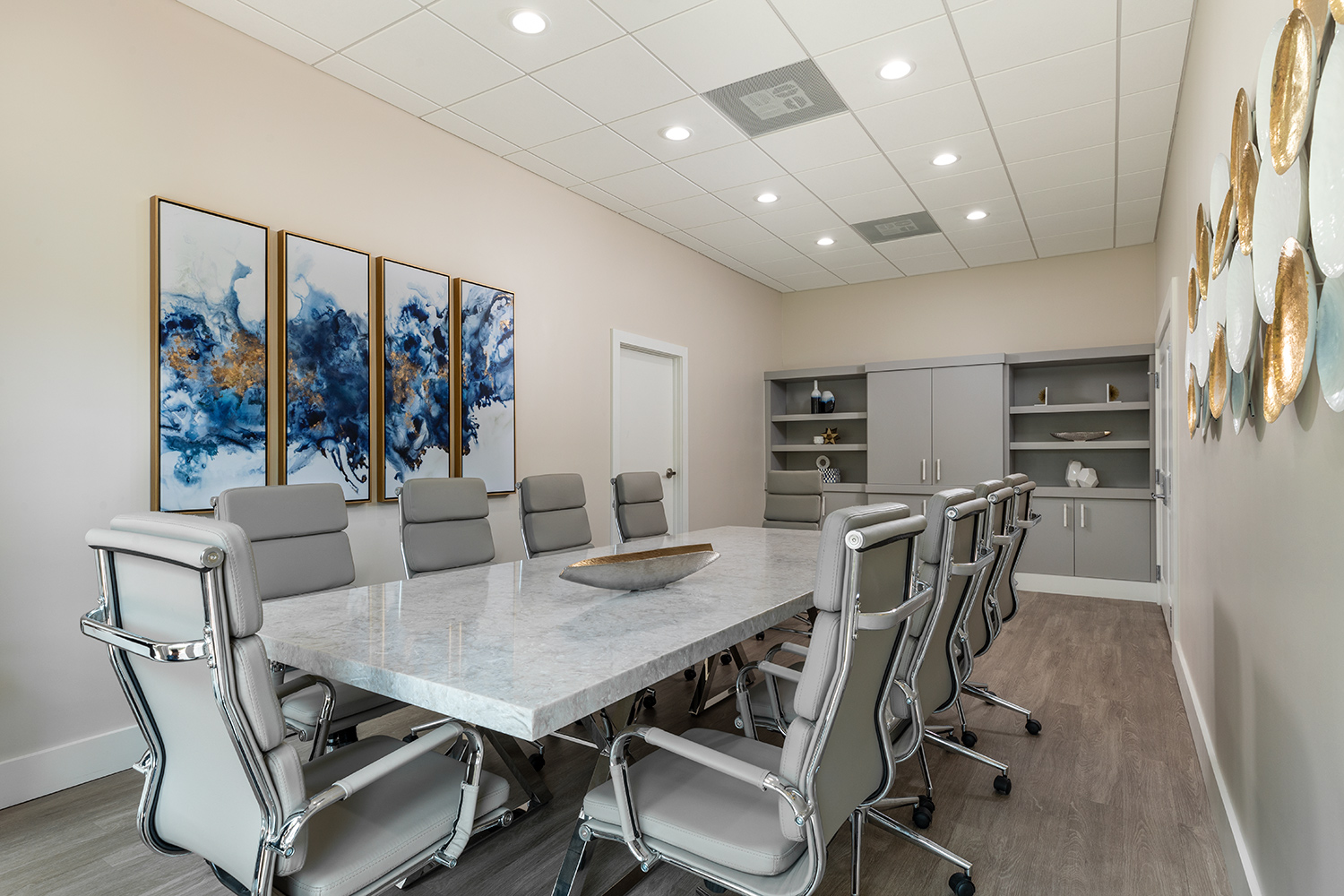 Conference room at Grove Hill renovated by Capital Contractor Services