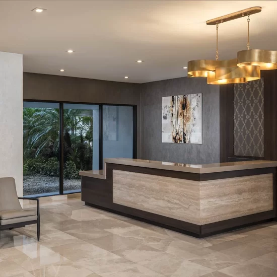 front desk at waterview