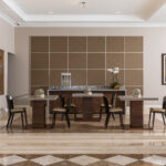 Seating area at Three Tequesta renovated by Capital Contractor Services