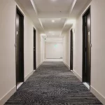 Resident corridor with updated Engineered life safety system completed by capital contractor services