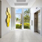 Renovated Elevator lobby featuring art installation completed by Capital Contractor Services (1)