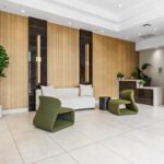 Side view of Lobby Renovation completed by Capital Contractor Services