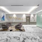 Additional seating in the main lobby of Costa Brava Condominiums, renovated by Capital Contractor Services