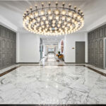 Capital Contractor Services repainted the walls and ceilings of Costa Brava's mezzanine to create a modern look