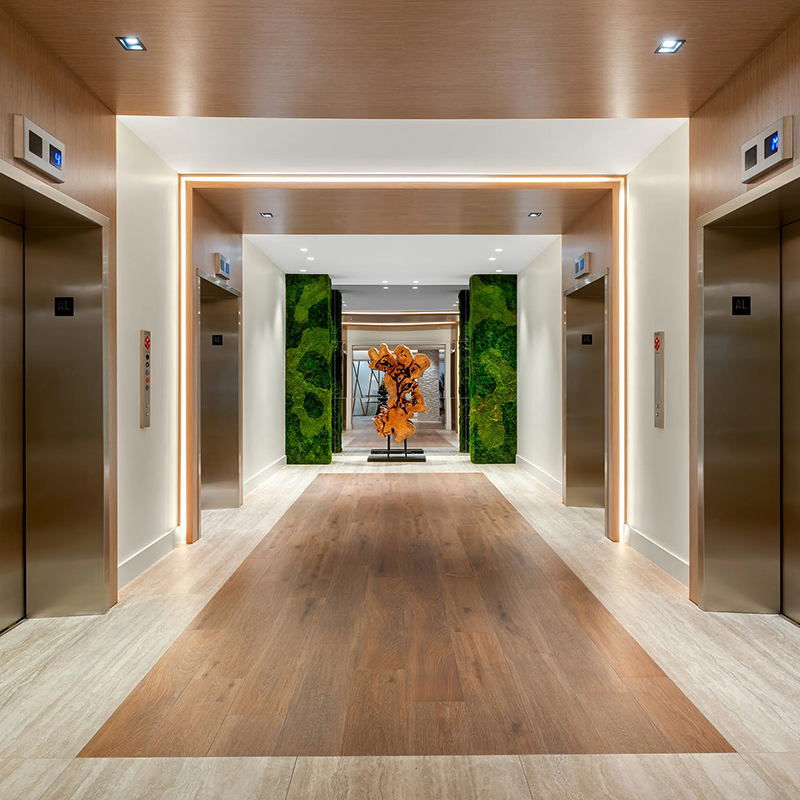 Elevator loby at The Roney Palace