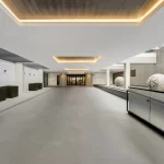 Wide view of renovated portico at the Roney palace completed by Capital Contractor Services