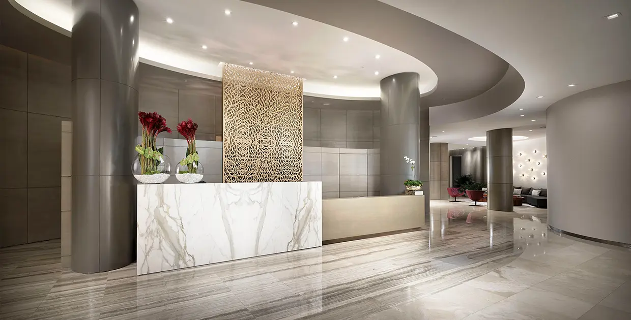 Harbour House lobby and hallway renovation by Capital Contractor Services