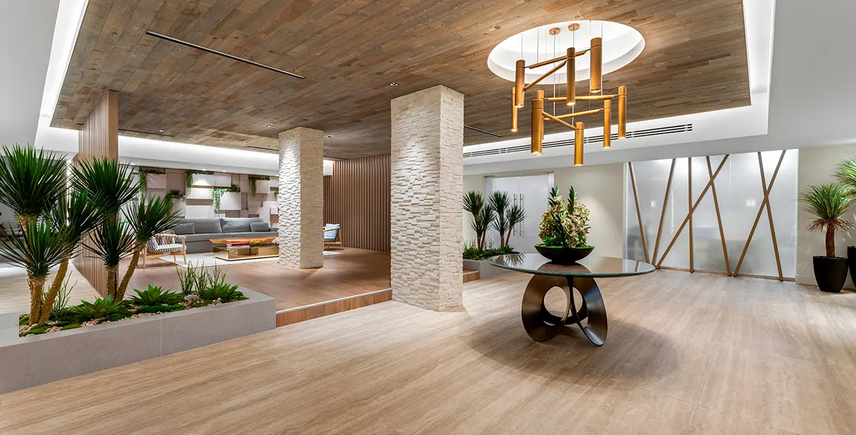 The Roney Palace lobby renovated by Capital Contractor Services