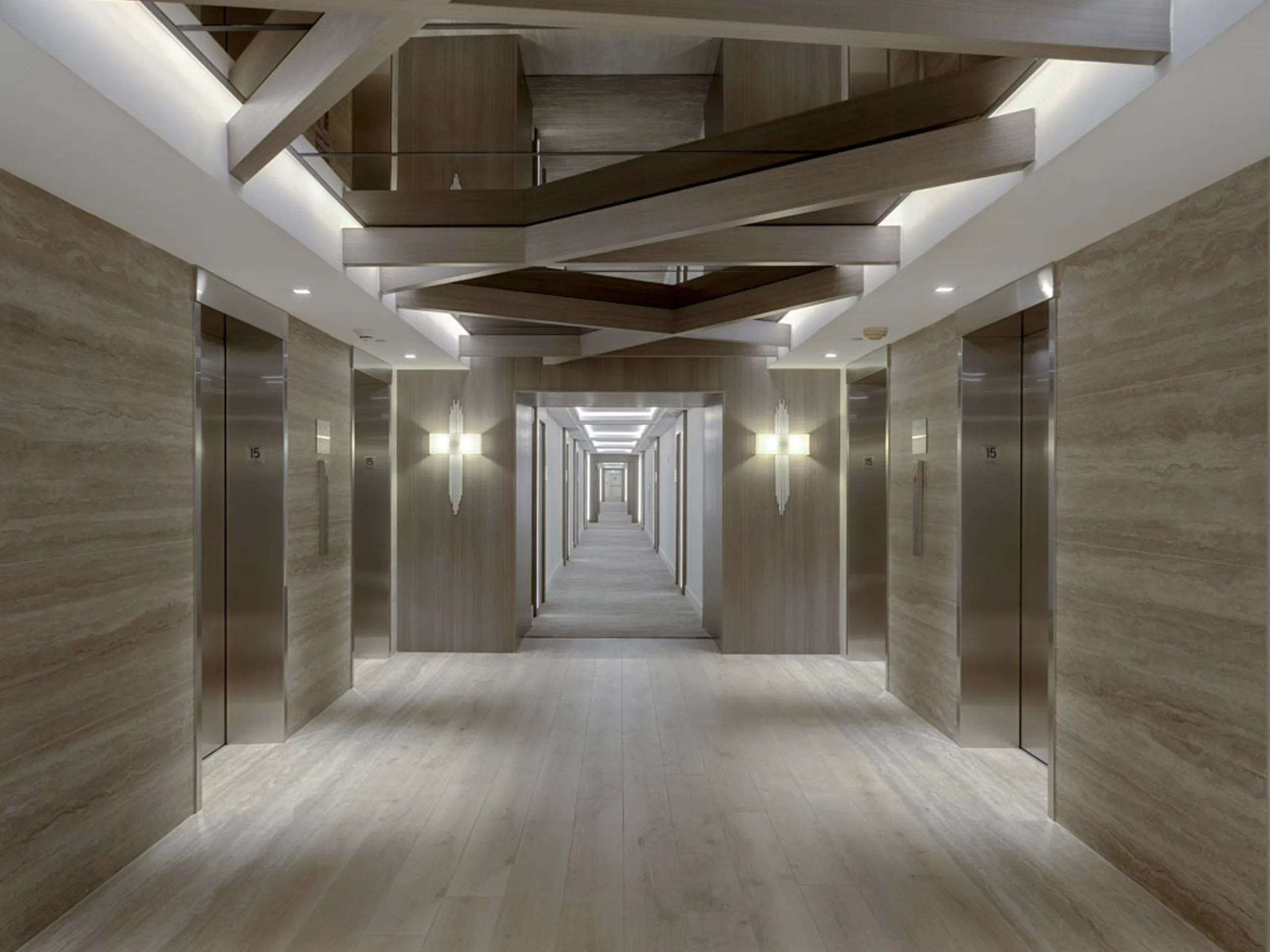 roney palace resident hallway after renovations by capital