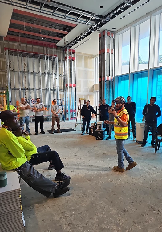 Safety Director leading a training session