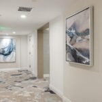 Carlton hallway with resident doors