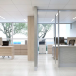 Rendering of the management office at North Tower at The Point to be renovated by Capital Contractor Services