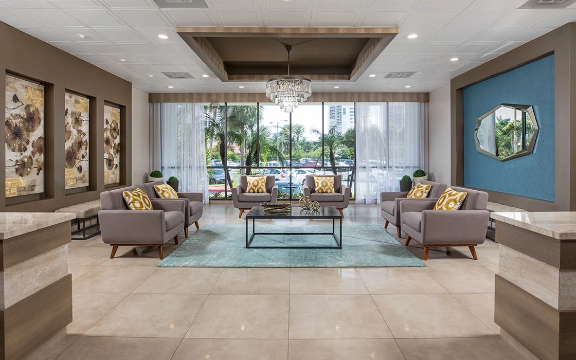 flamenco condominium lobby was renovated by capital contractor services