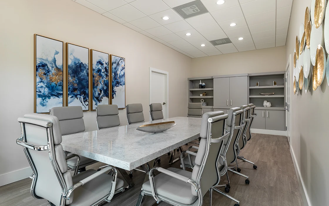 grove hill conference room renovated by capital contractor services
