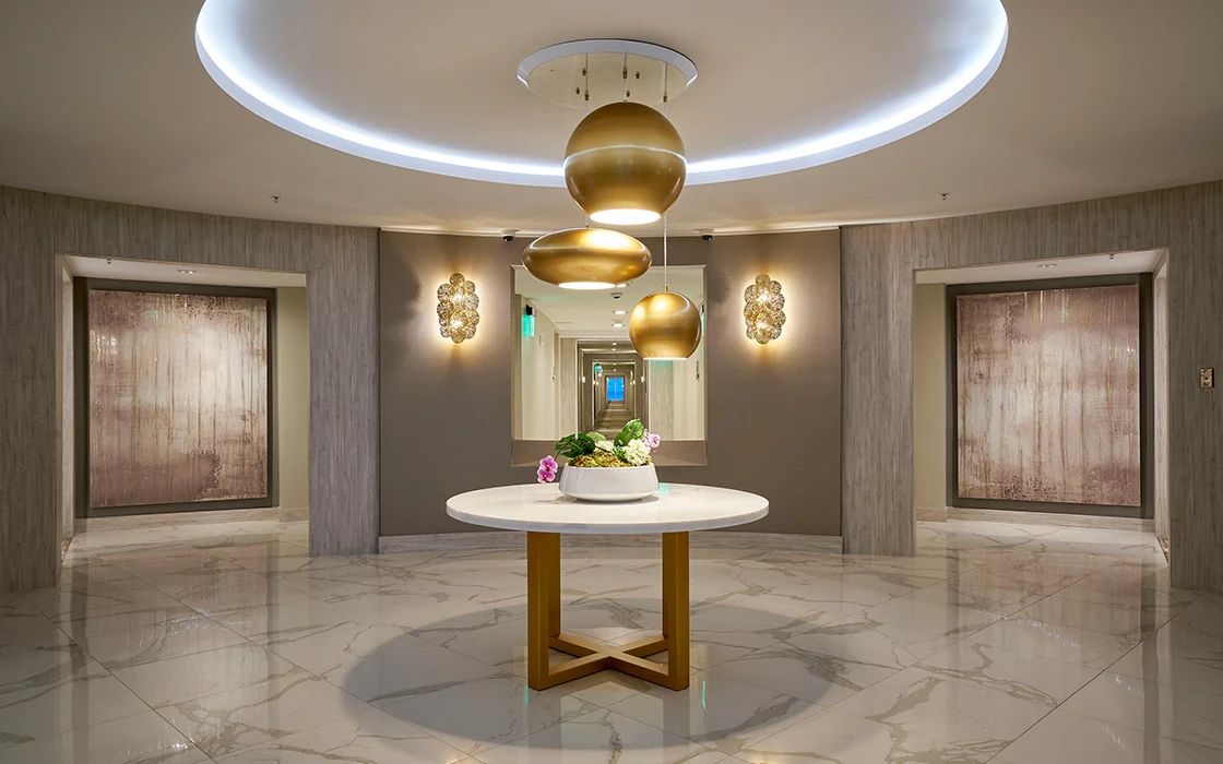 harbour house resident corridor renovated by capital contractor services