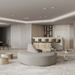 Rendering of the party room at North Tower at The Point to be renovated by Capital Contractor Services