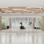 Rendering of the reception area at North Tower at The Point to be renovated by Capital Contractor Services