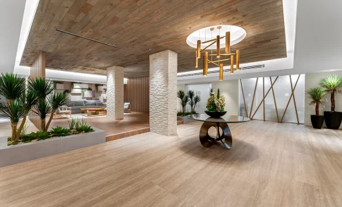 Lobby at the roney palace renovated by Capital Contractor Services