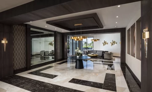 Waterview lobby renovated by capital contractor services