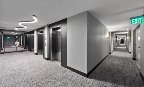 THE WAVERLY PENTHOUSE CORRIDOR RENOVATED BY CAPITAL CONTRACTOR SERVICES