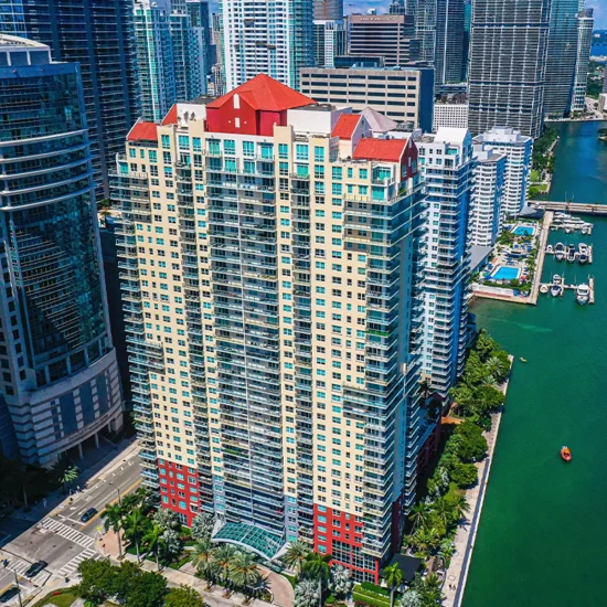 The Mark on Brickell Bay is a 36-story waterfront condo tower ideally located along Biscayne Bay in the Brickell Financial District of Greater Downtown Miami.