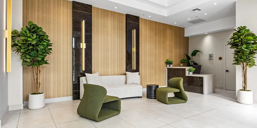 360B Condominium lobby